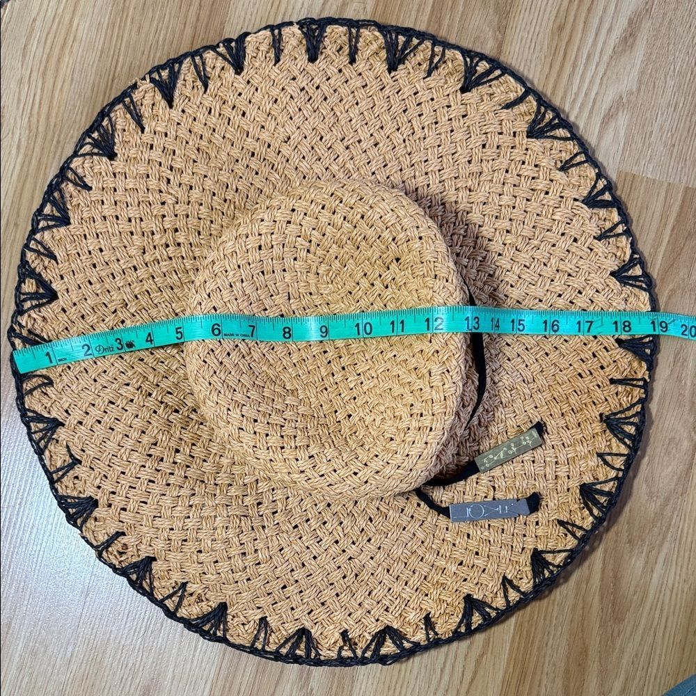 NWT Volcom Woven Straw Sun Hat Black Trim I’m Charmed Hat XS Small - Picture 7 of 9